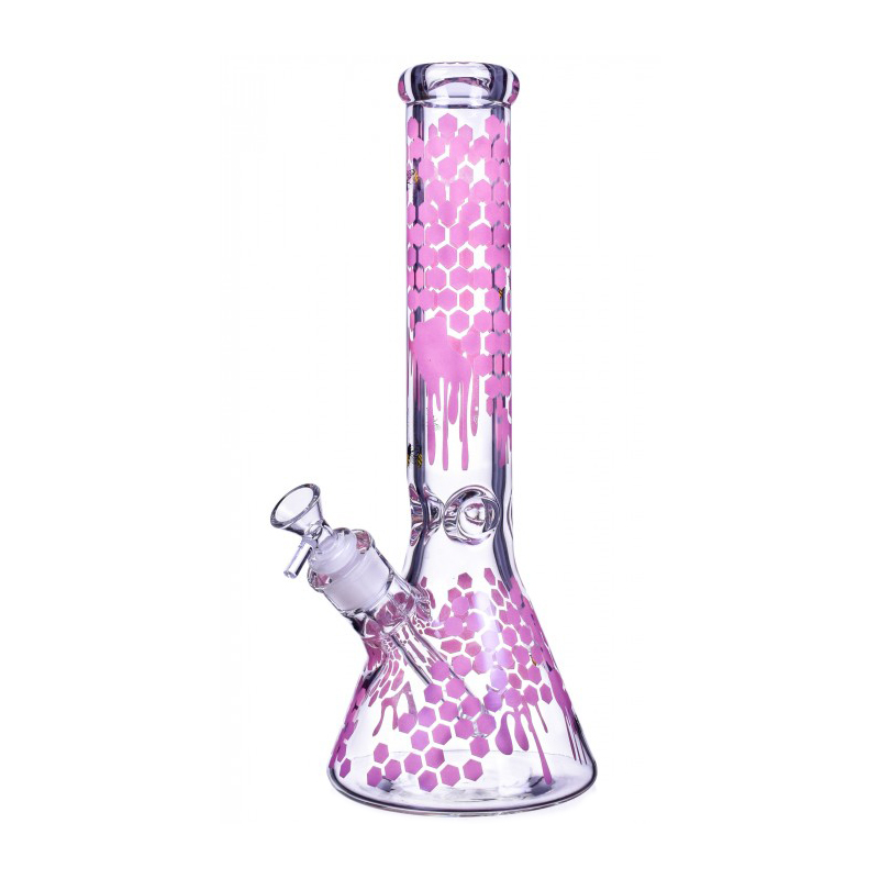 The Apiary Honeycomb Beaker Bong 14 Inches 4