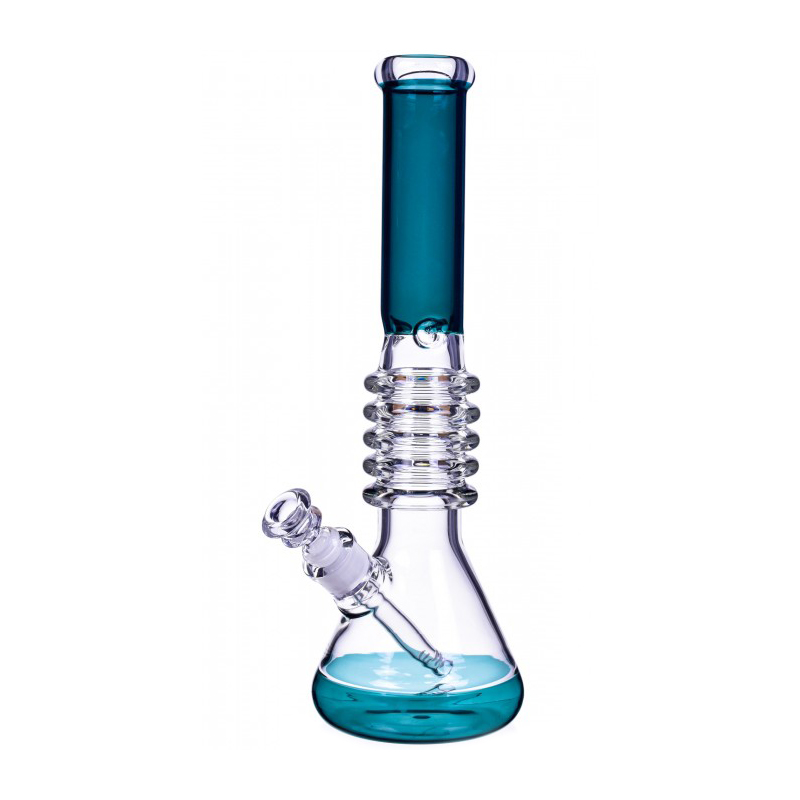 The Secret Rings Ribbed Beaker Bong 16 Inches 2