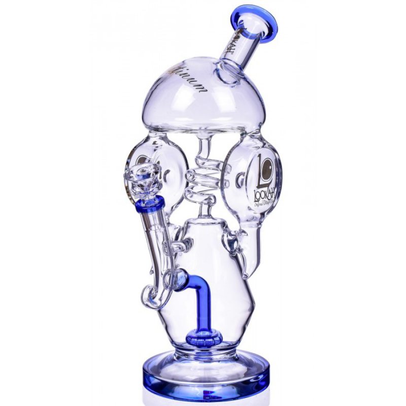 Lookah The Smokescope Platinum Coil To Showerhead Perc Coil Recycler 13 Inches 2