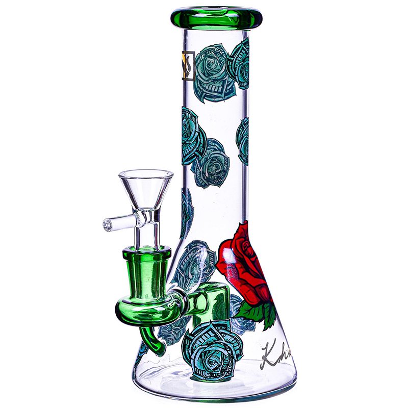 Erick Khan Rose Beaker Bong 8 Inches 2