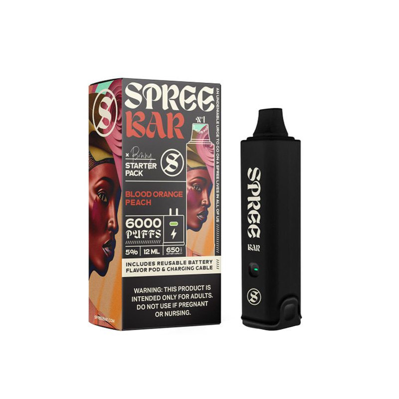 Spree Bar Disposable Vape 6000 Puffs Starter Kit 1