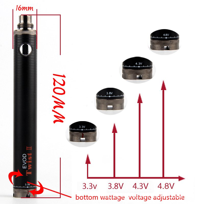 Evod Twist II Battery 0