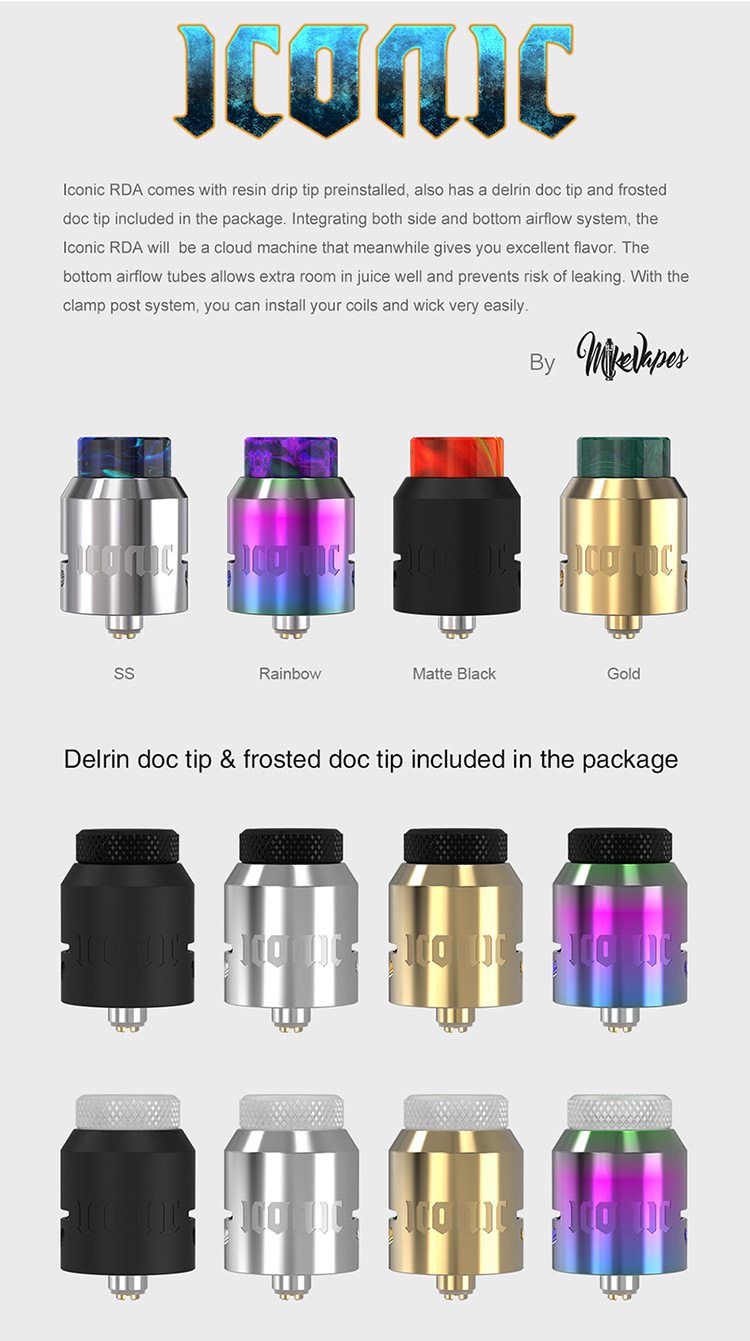 Vandy Vape Iconic RDA Tank(2ml/24mm) 0