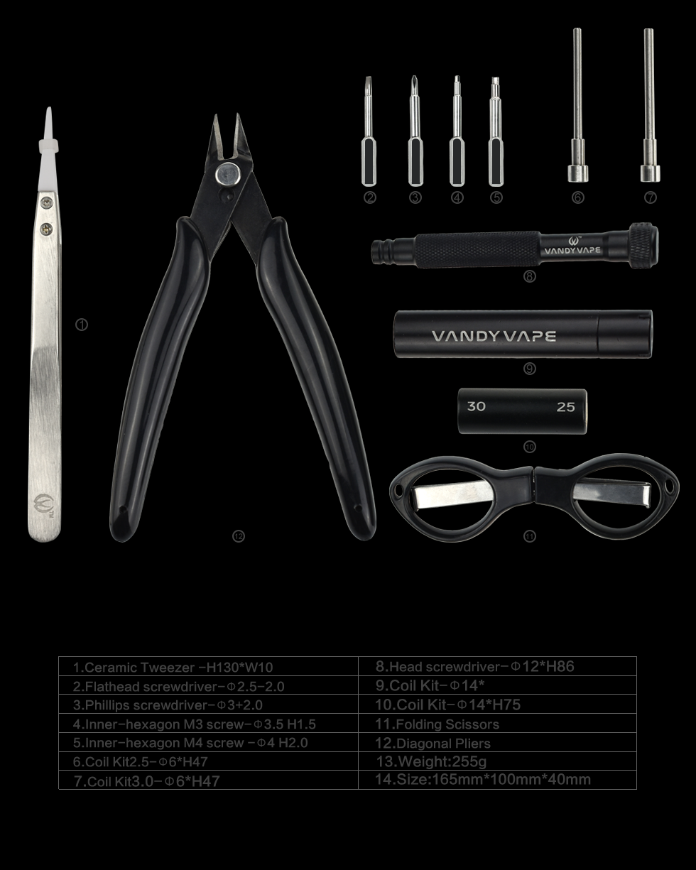 Vandy Vape Tool Kit Pro - 12 in 1 2